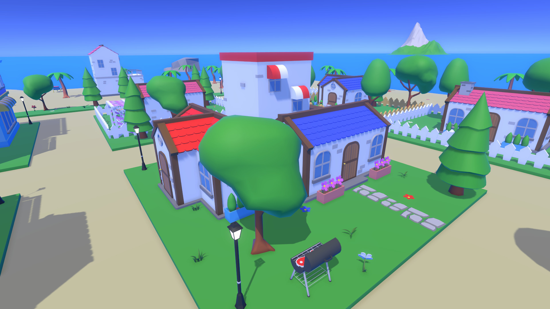 LowPoly Cartoon Island Low-poly 3D model_9