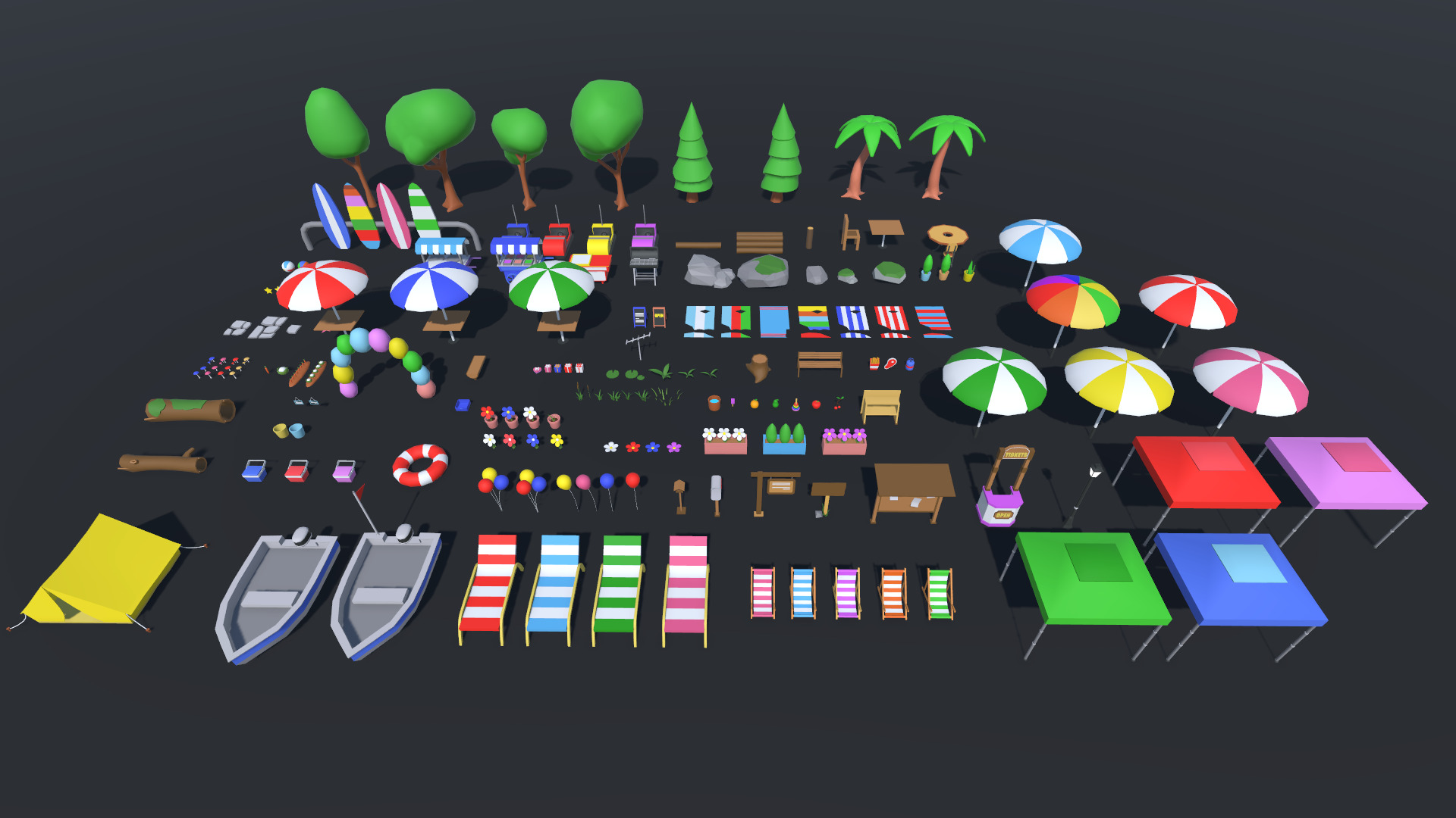 LowPoly Cartoon Island Low-poly 3D model_26