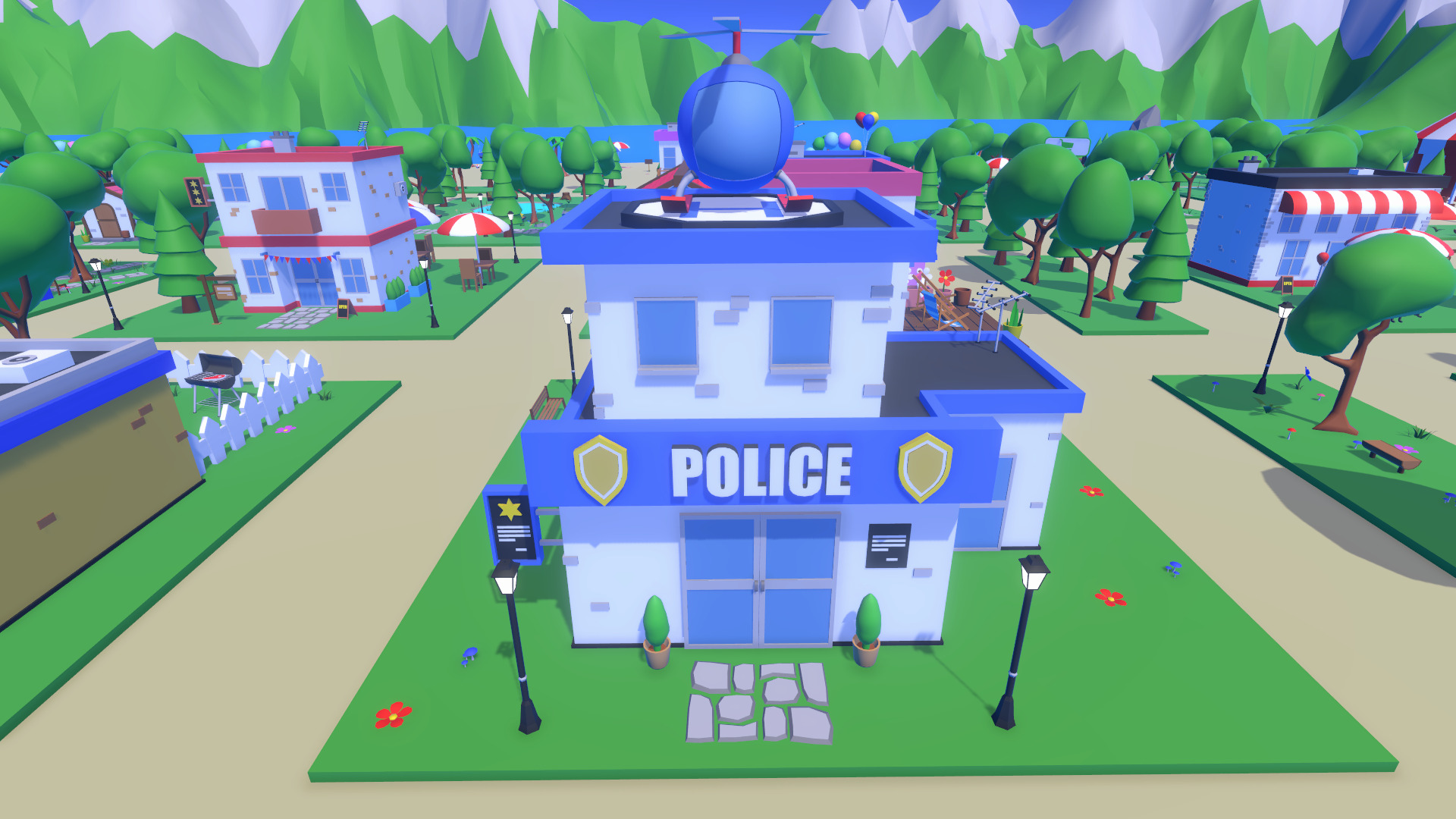 LowPoly Cartoon Island Low-poly 3D model_12