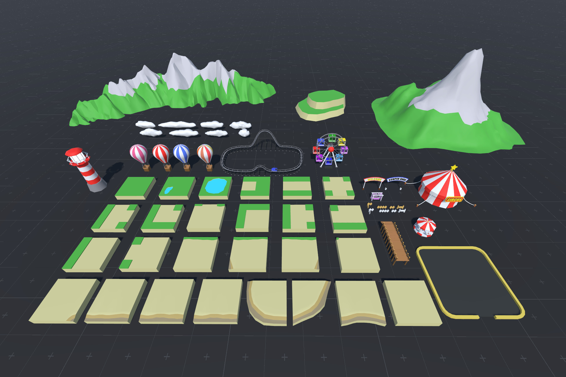 LowPoly Cartoon Island Low-poly 3D model_23