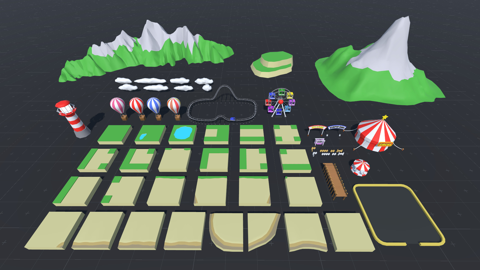 LowPoly Cartoon Island Low-poly 3D model_24