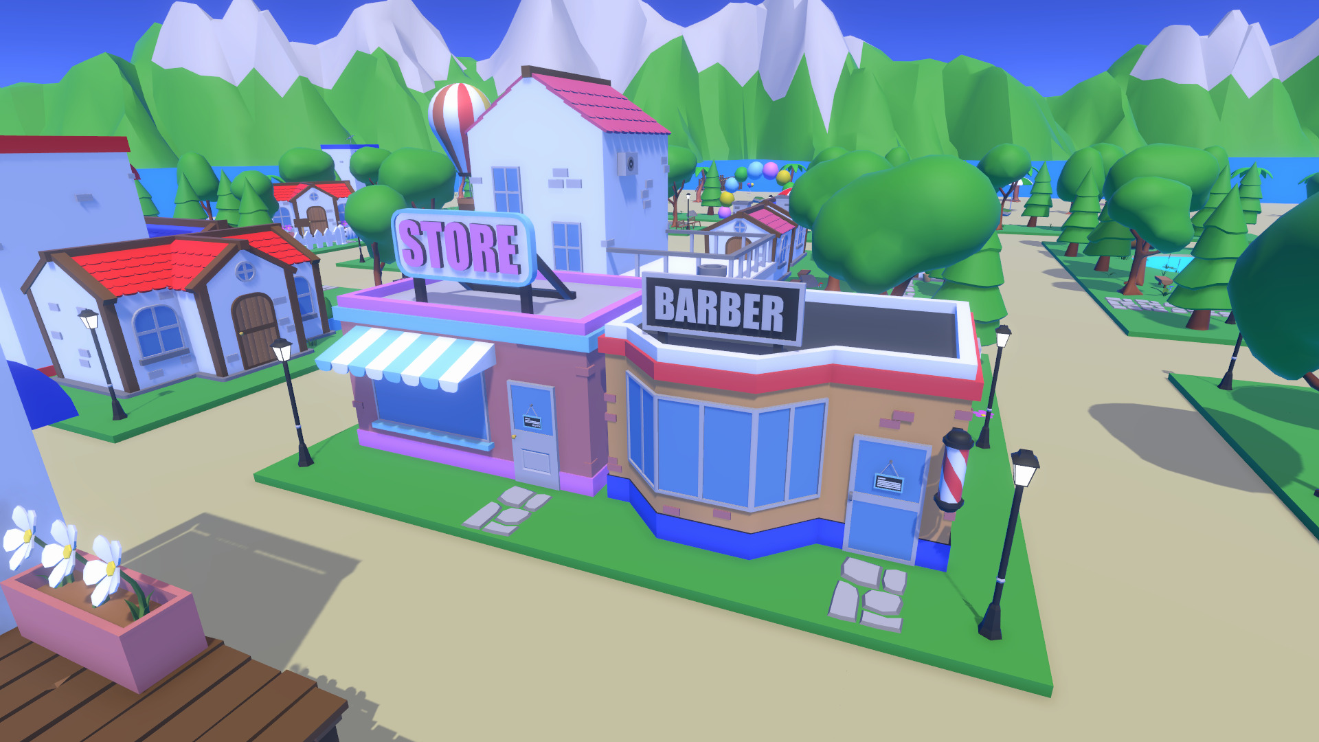 LowPoly Cartoon Island Low-poly 3D model_16