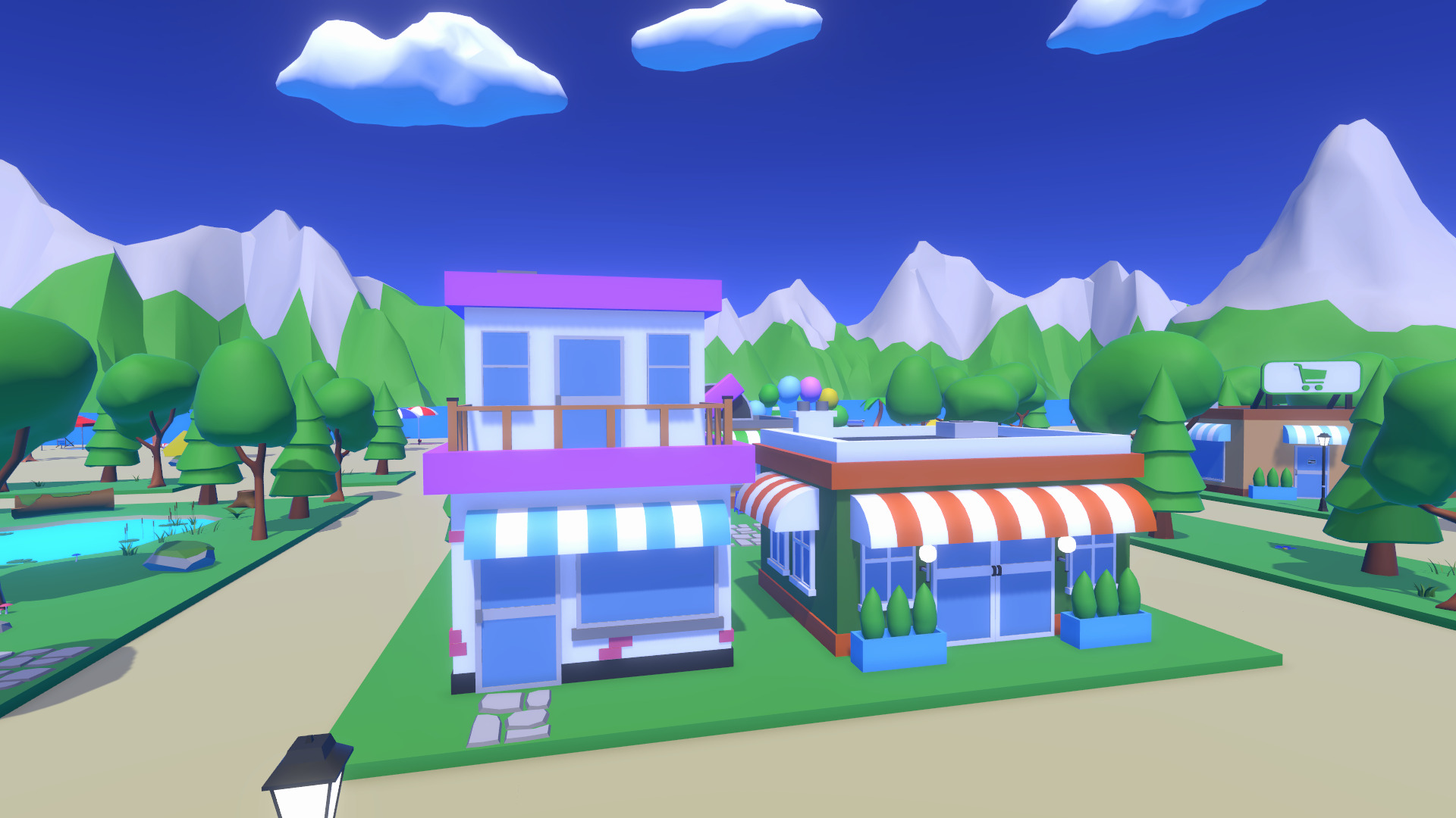 LowPoly Cartoon Island Low-poly 3D model_10