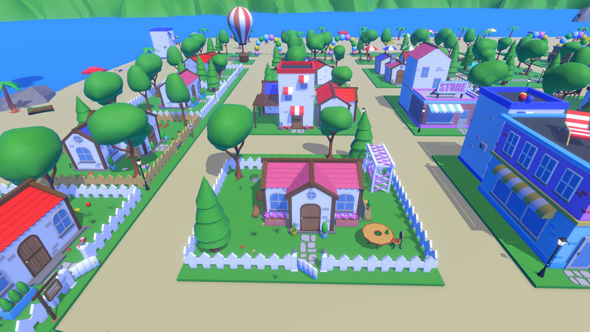 LowPoly Cartoon Island Low-poly 3D model_2
