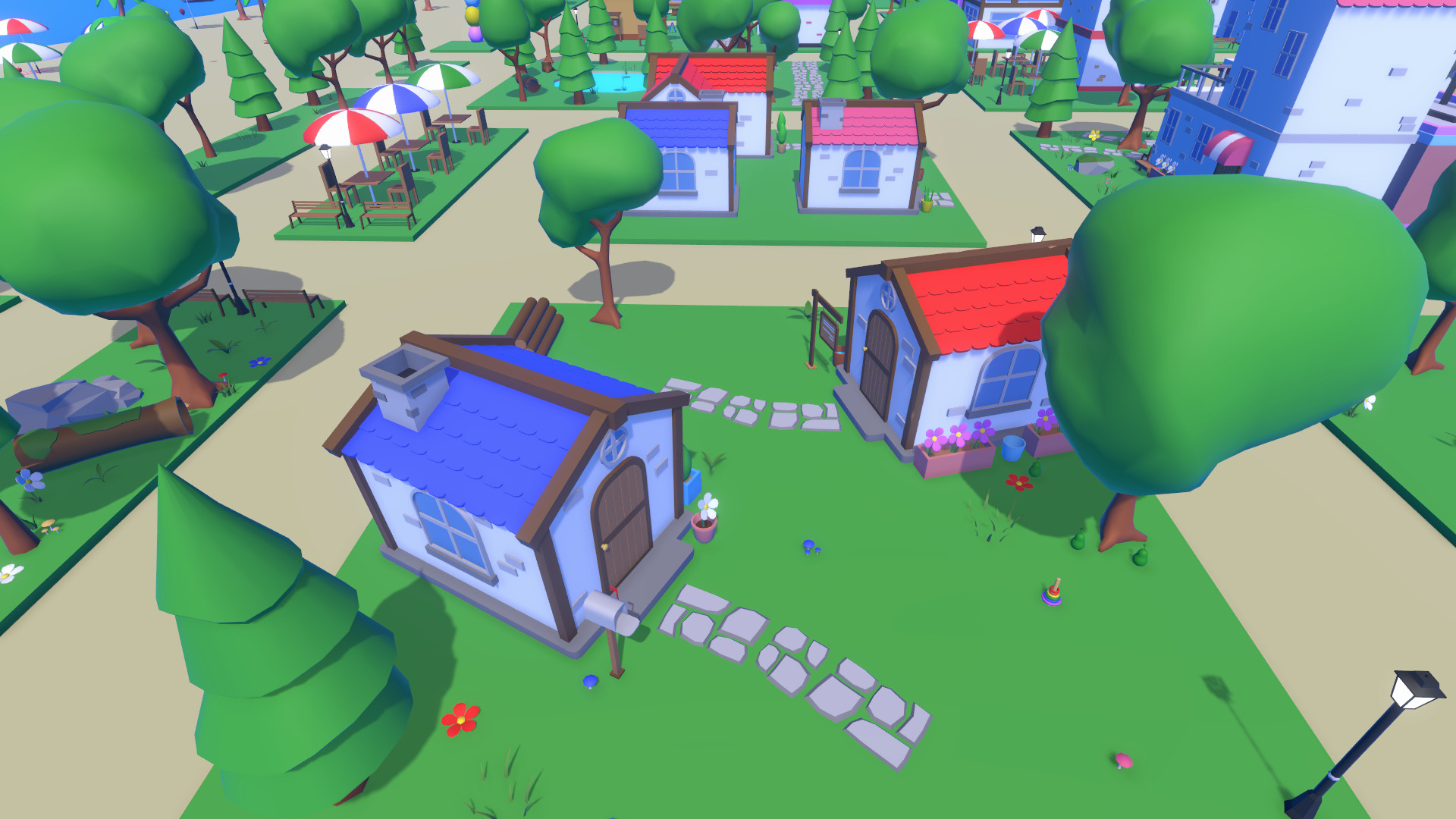LowPoly Cartoon Island Low-poly 3D model_7