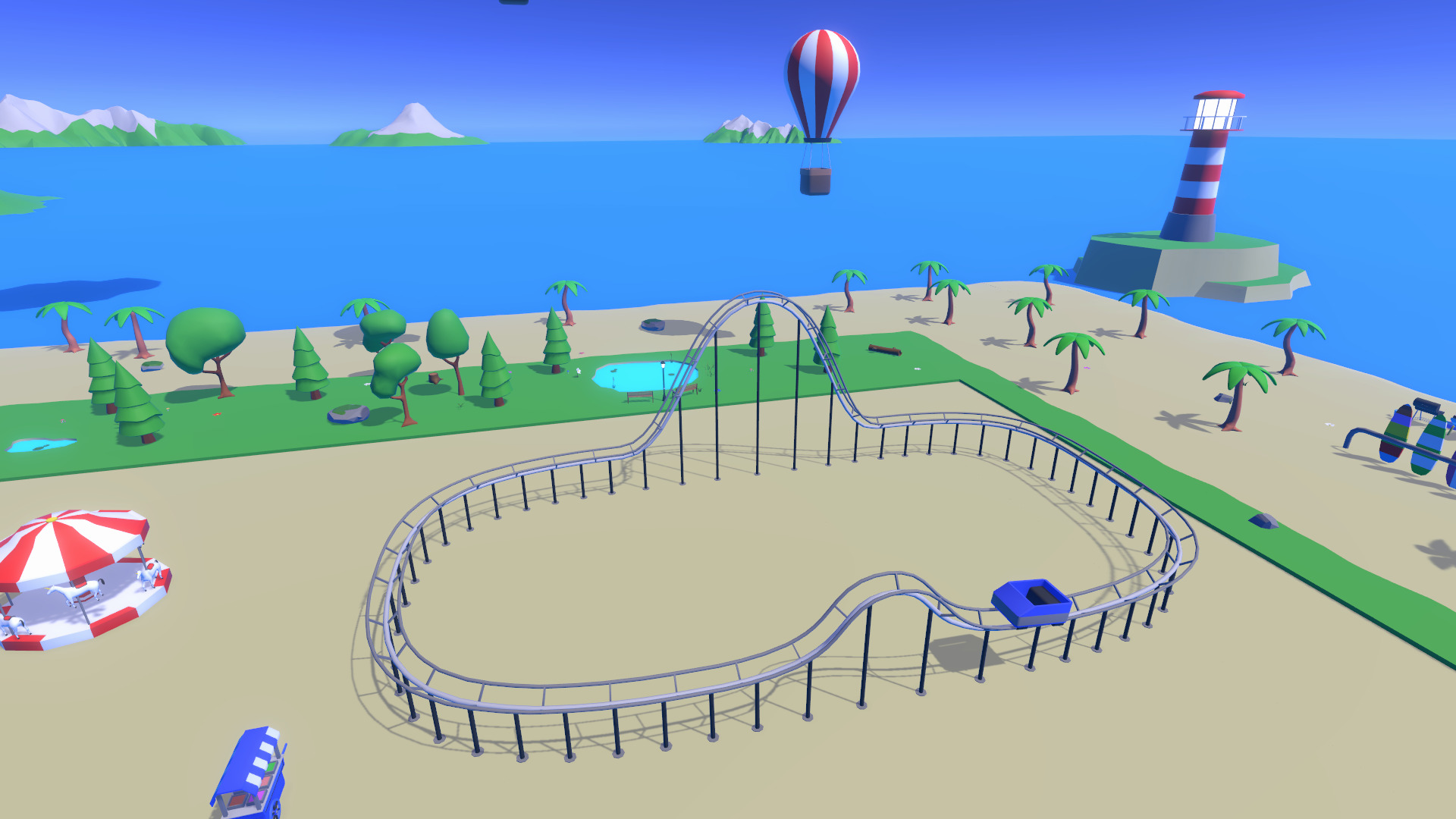 LowPoly Cartoon Island Low-poly 3D model_20