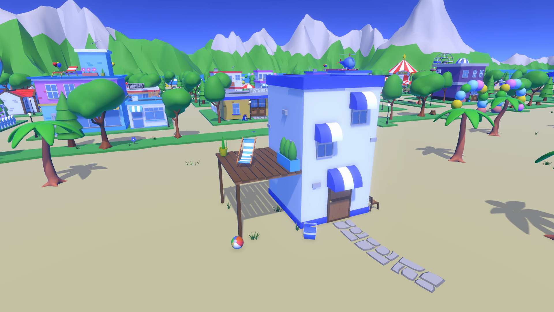 LowPoly Cartoon Island Low-poly 3D model_21