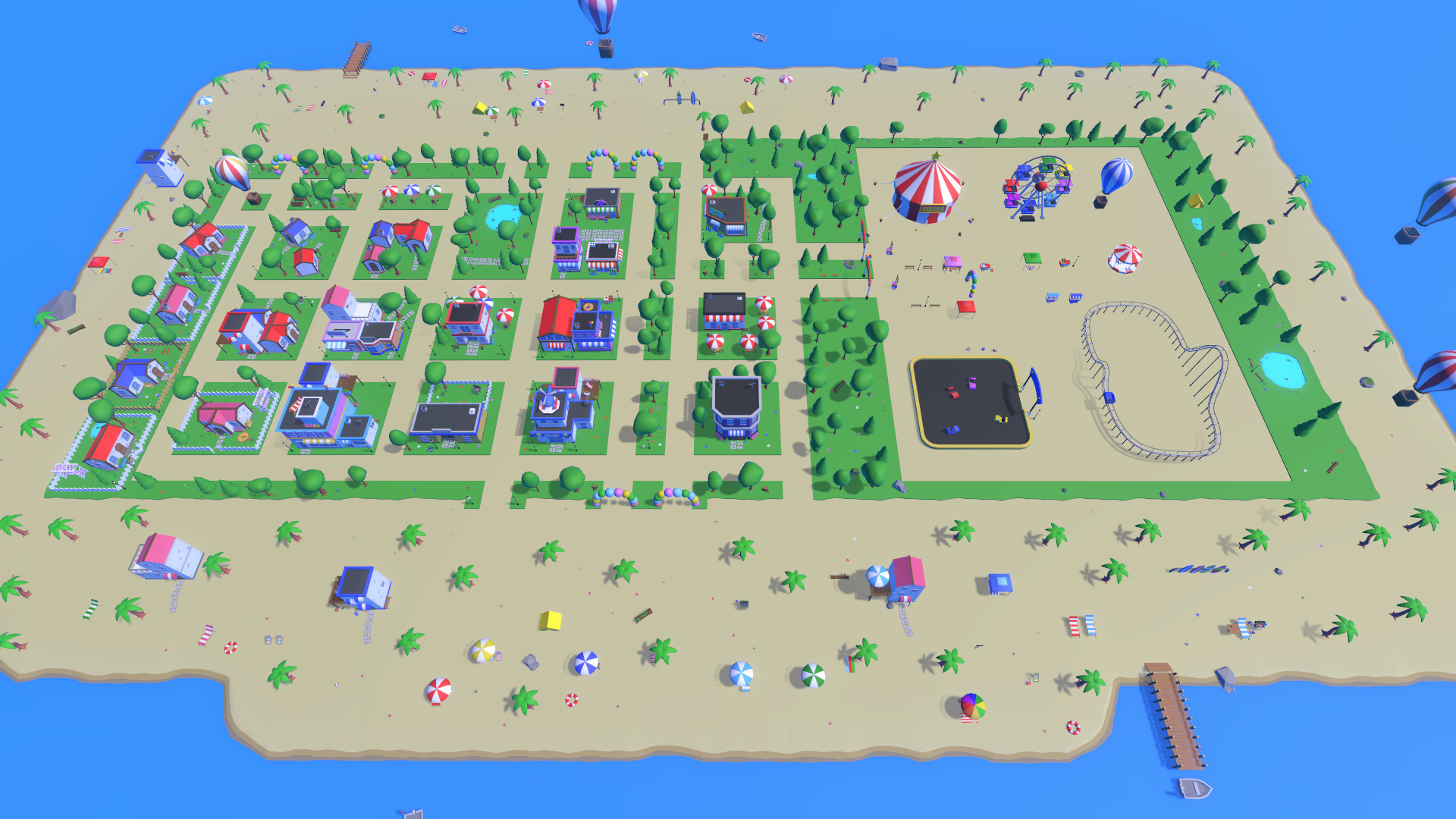 LowPoly Cartoon Island Low-poly 3D model_6