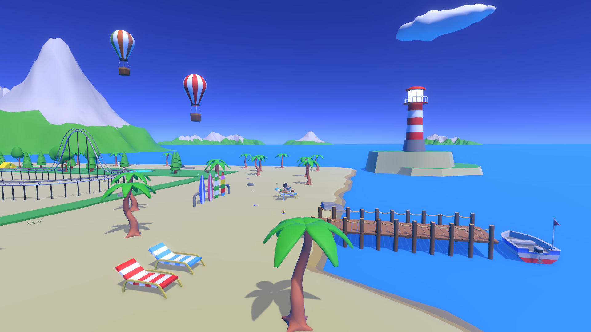 LowPoly Cartoon Island Low-poly 3D model_18