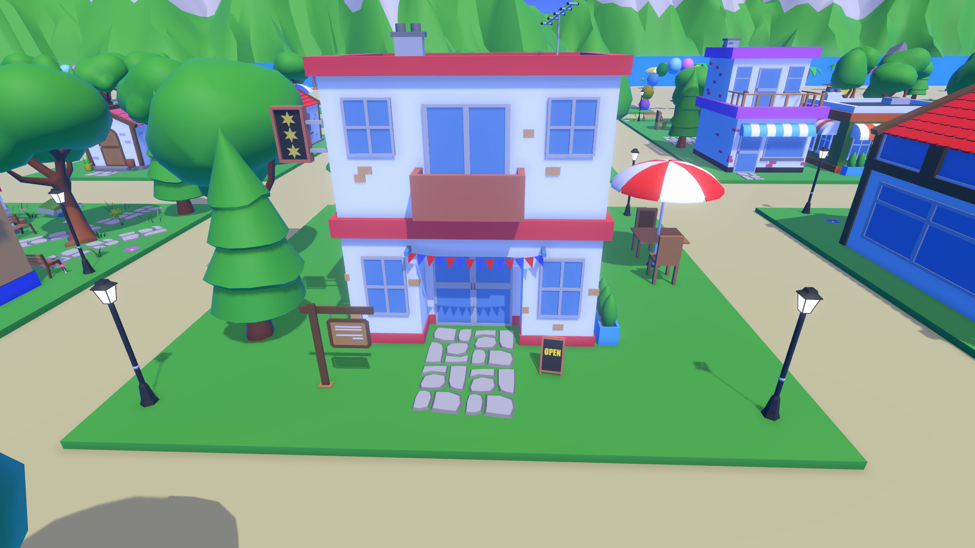 LowPoly Cartoon Island Low-poly 3D model_15