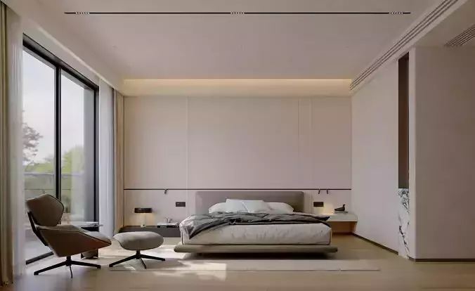 Modern bedroom and bathroom sets