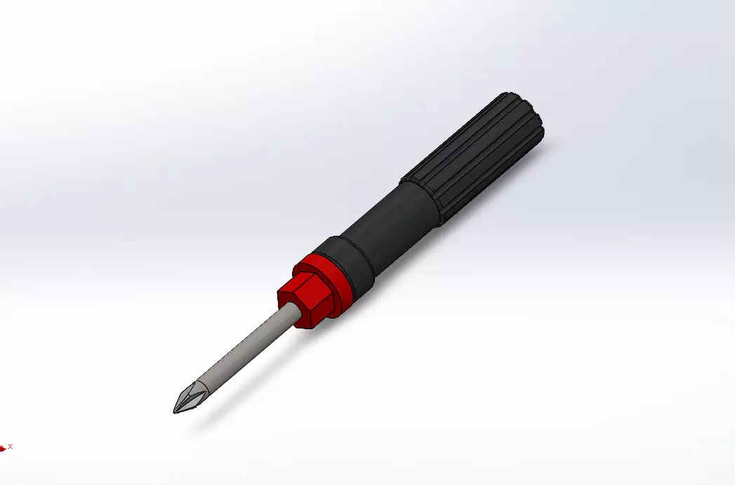 Screwdriver assembly including Torque anslysis 3D model