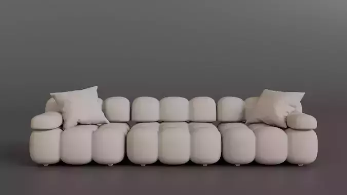 Marshbello Model Chatou Boucle Neutral and Leather Variants 3D model