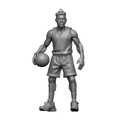 Baketball Player Pendant 3D print model