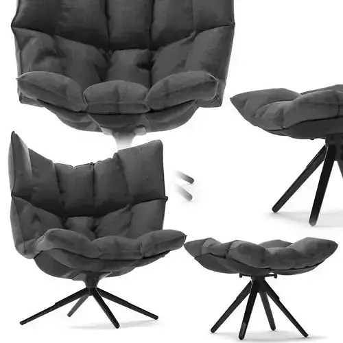 Husk Armchair 3D model