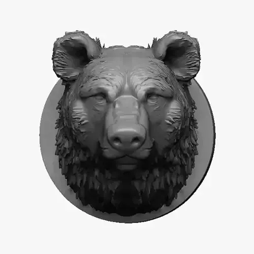 Bear Head 3D print model
