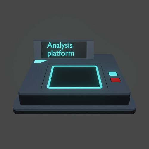 Analysis Platform Low-poly 3D model