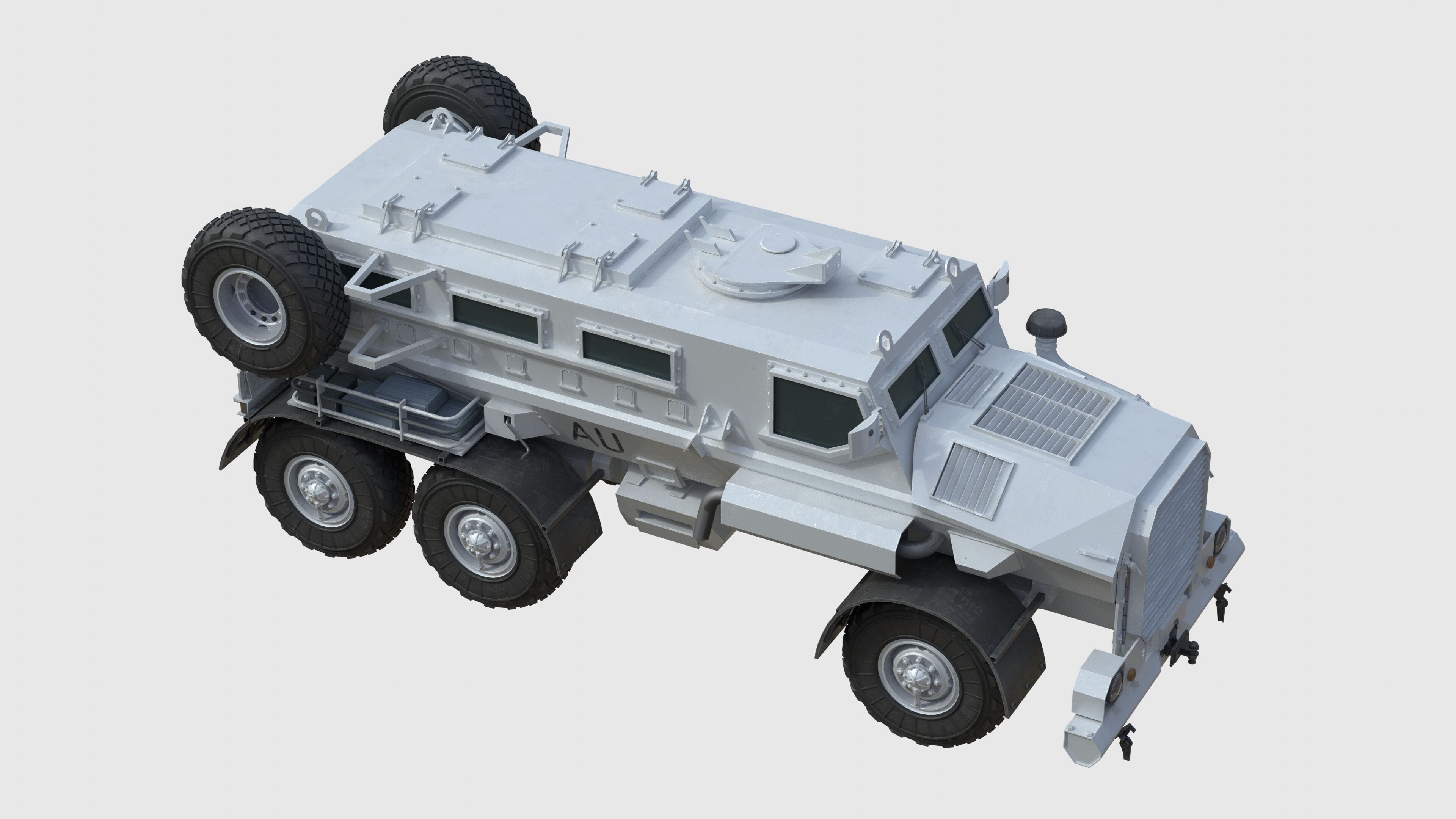 Casspir Mk II Mine Resistant Ambush Protected Vehicle Low-poly 3D model_3