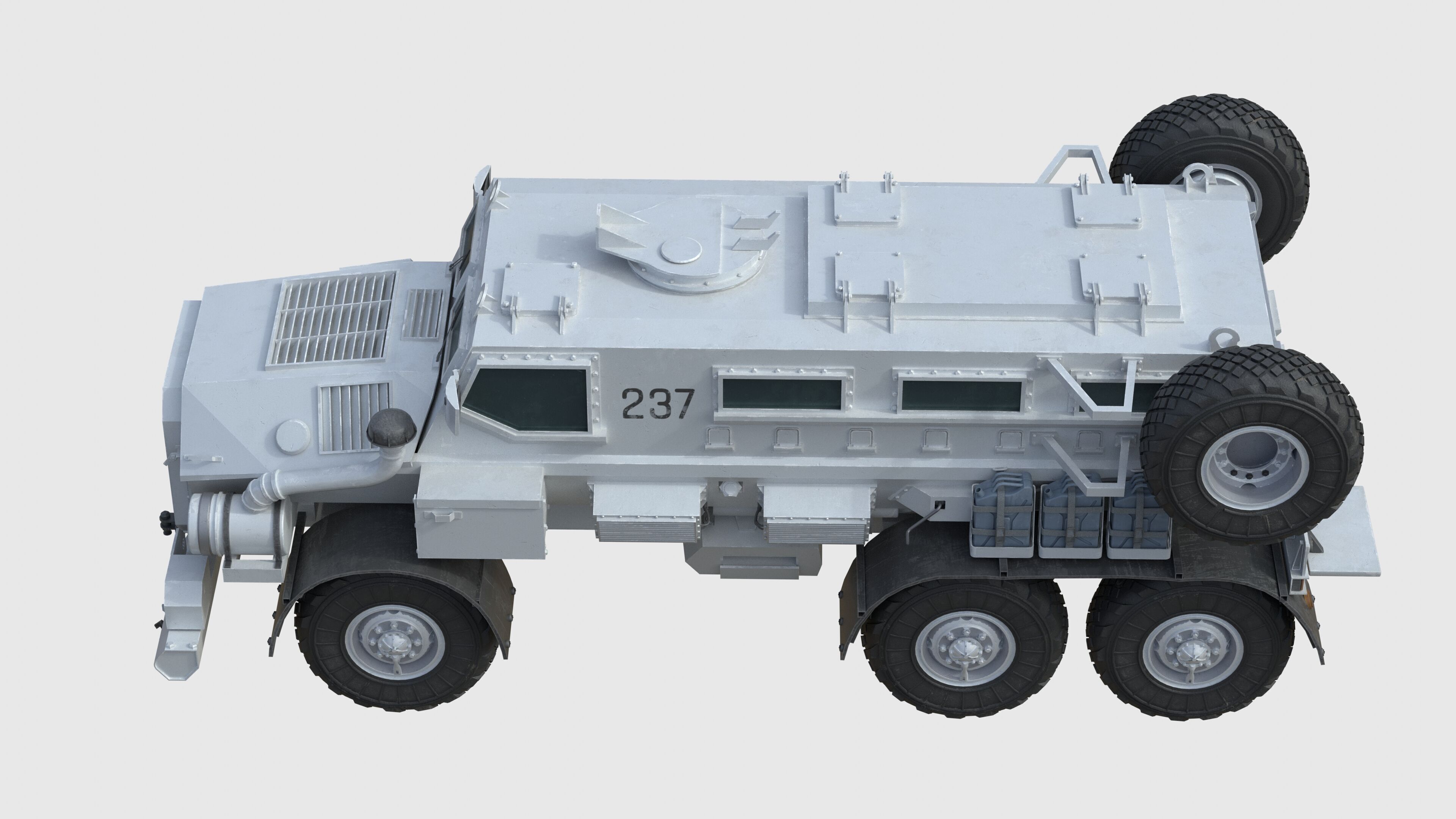 Casspir Mk II Mine Resistant Ambush Protected Vehicle Low-poly 3D model_6