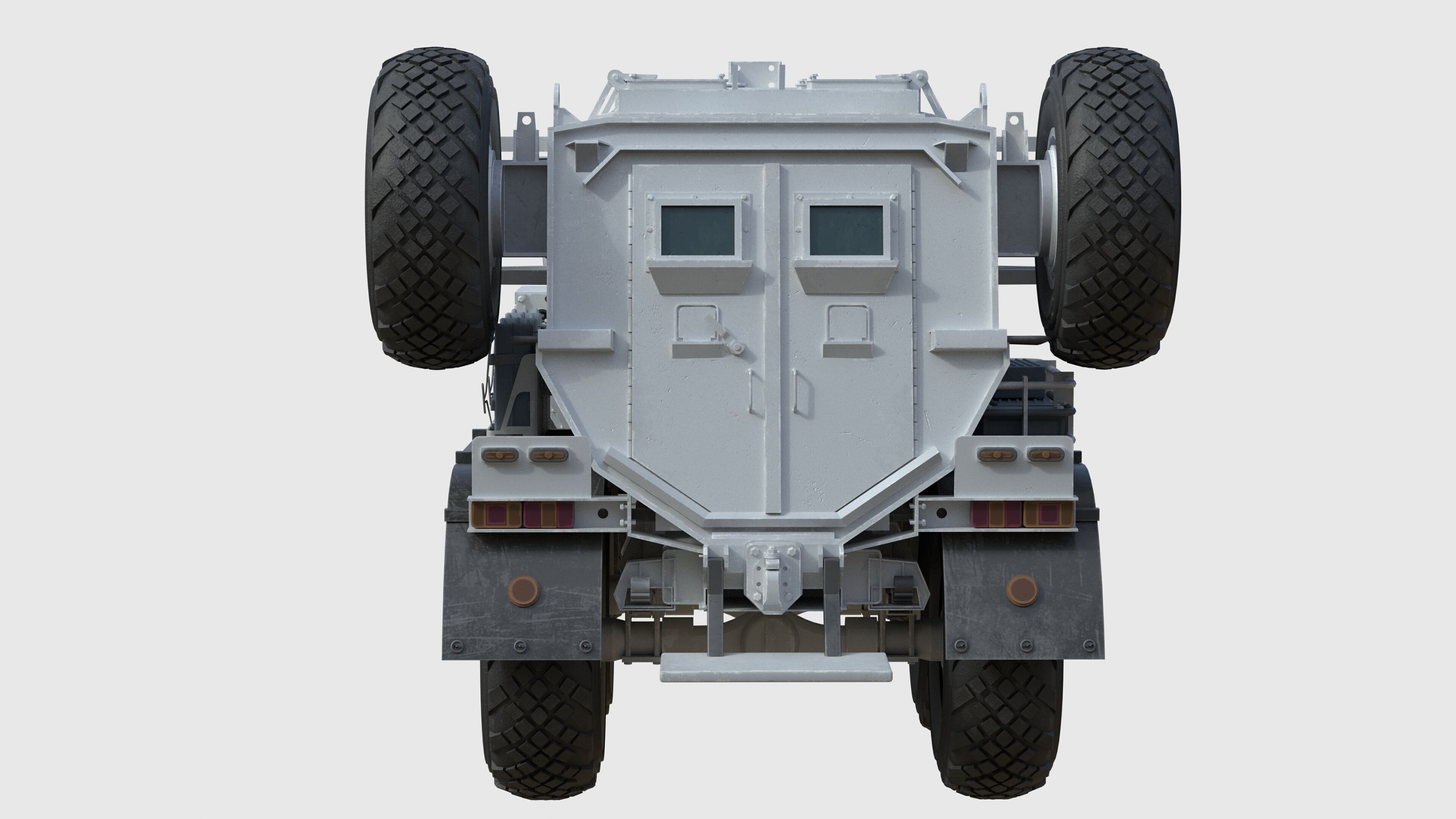 Casspir Mk II Mine Resistant Ambush Protected Vehicle Low-poly 3D model_8