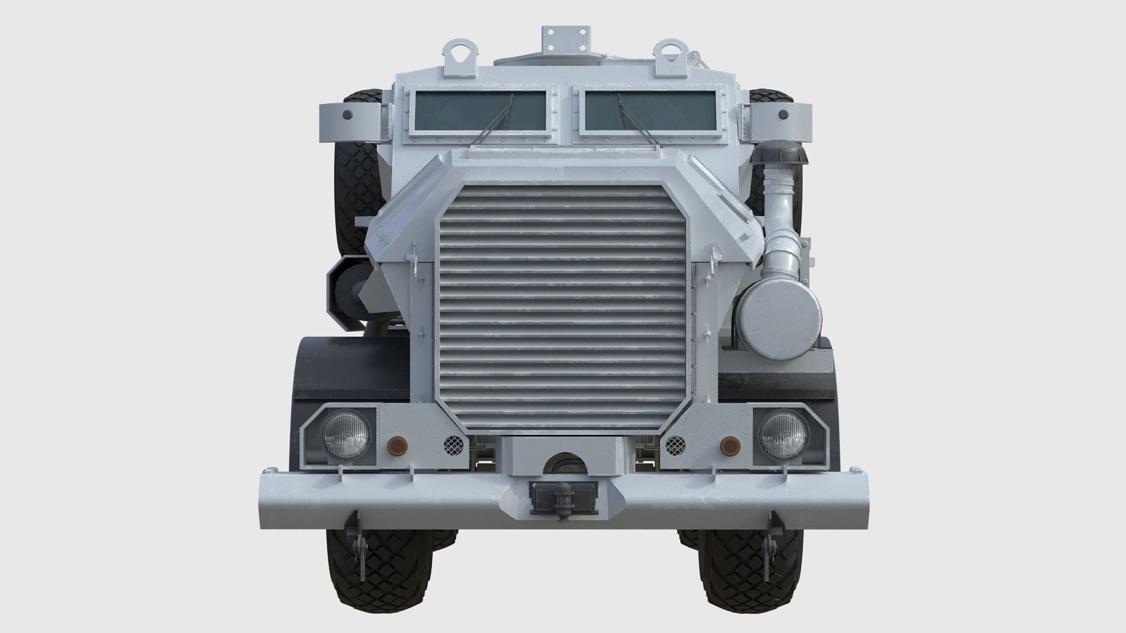 Casspir Mk II Mine Resistant Ambush Protected Vehicle Low-poly 3D model_7