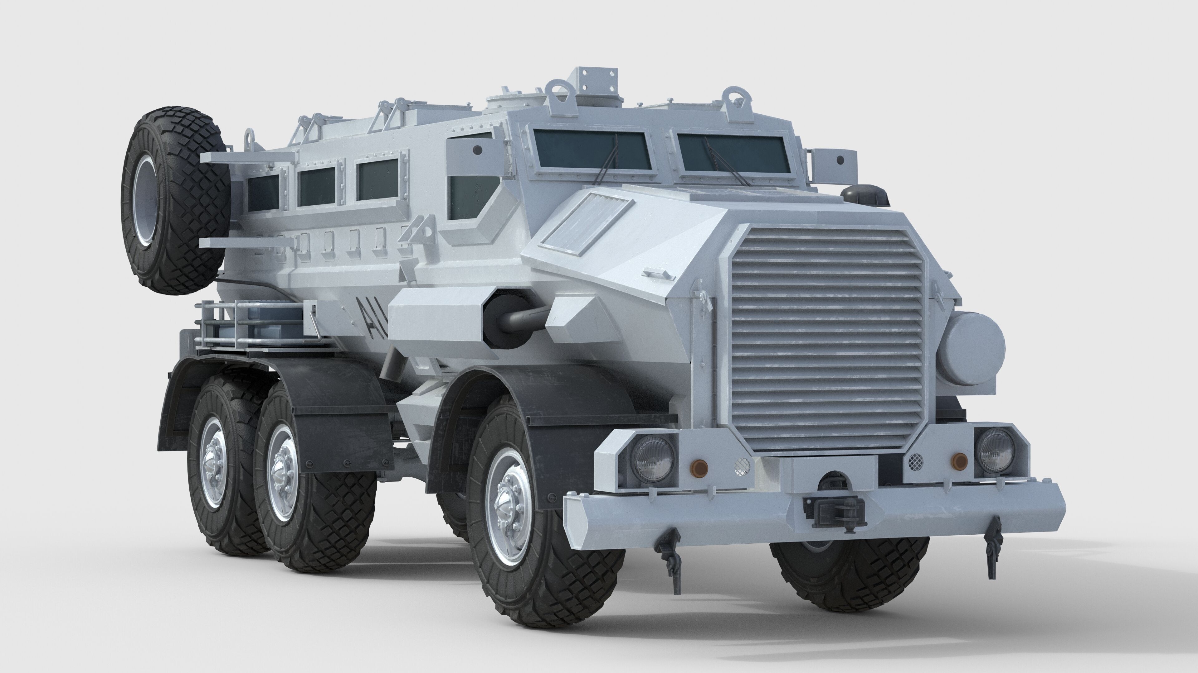 Casspir Mk II Mine Resistant Ambush Protected Vehicle Low-poly 3D model_2