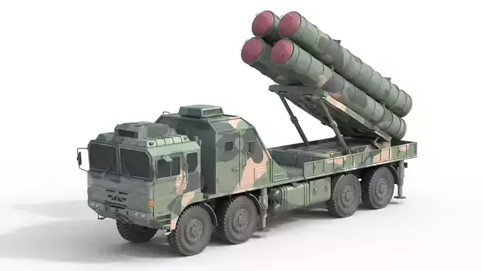 HQ 22 Air Defense Missile Low-poly 3D model