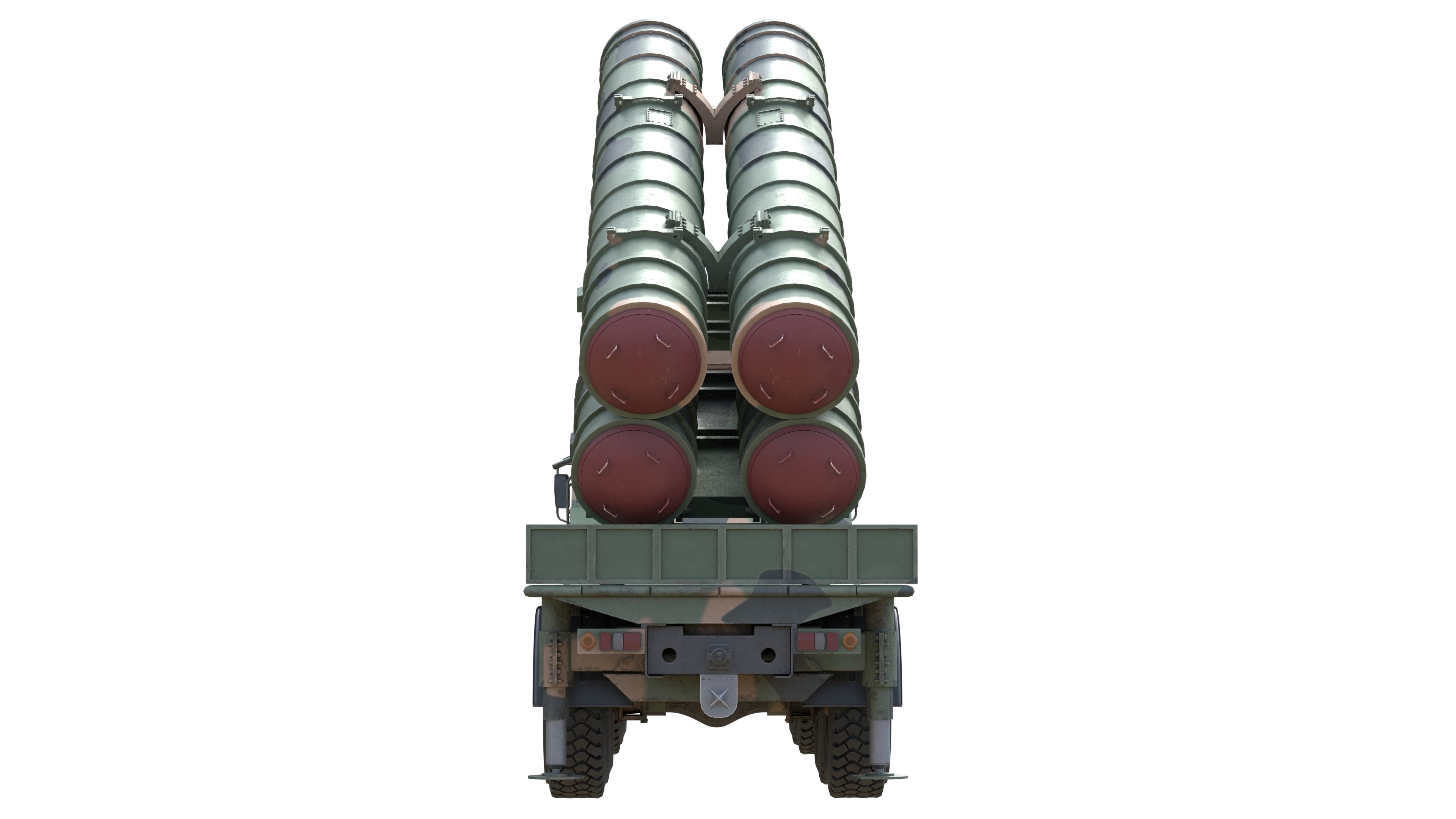 HQ 22 Air Defense Missile Low-poly 3D model_8