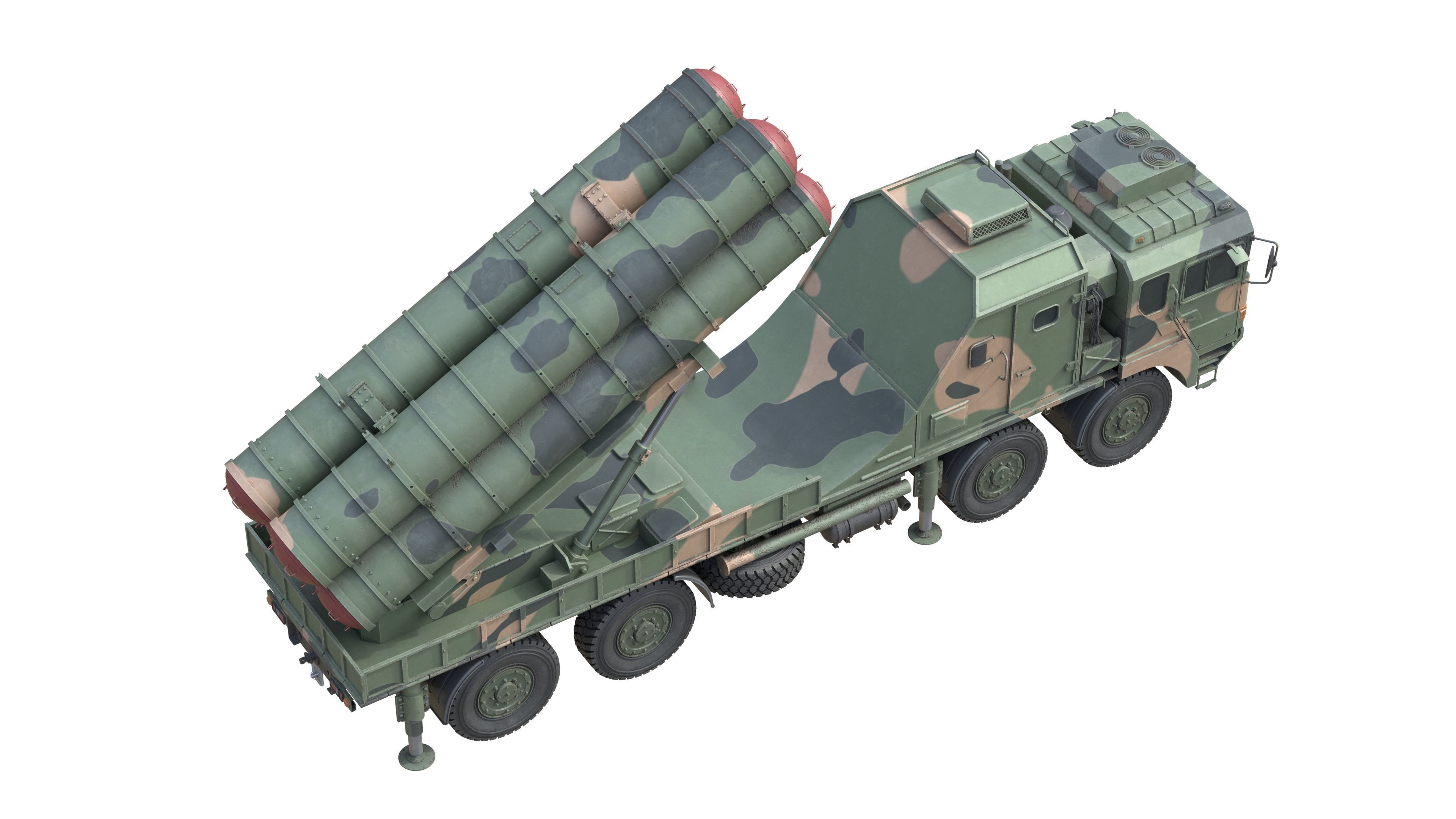 HQ 22 Air Defense Missile Low-poly 3D model_4