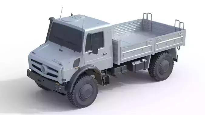 Mercedes Unimog U4023  Low-poly 3D model