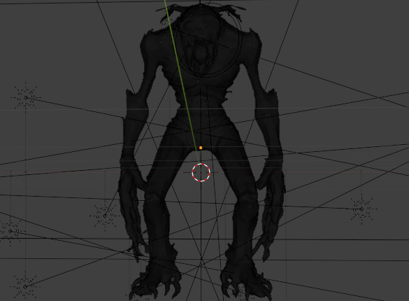 hollow howler Low-poly 3D model_1