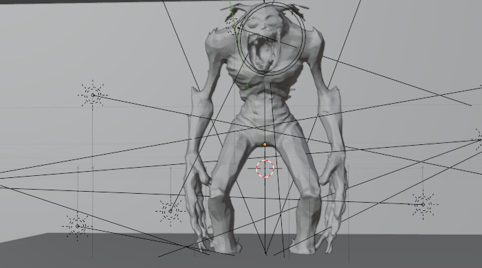 hollow howler Low-poly 3D model_2