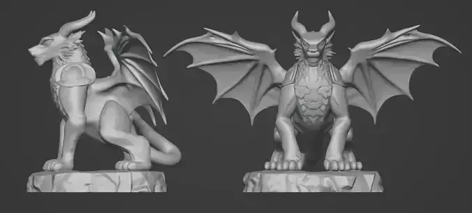 High-Poly Fantasy Mount 3D Model