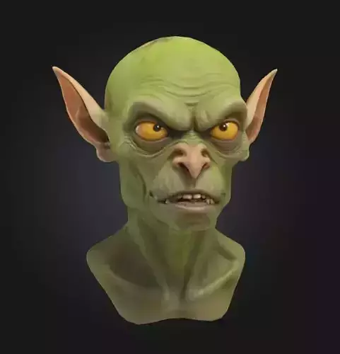 goblin head fantasy creature character
