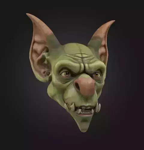 goblin head fantasy creature character