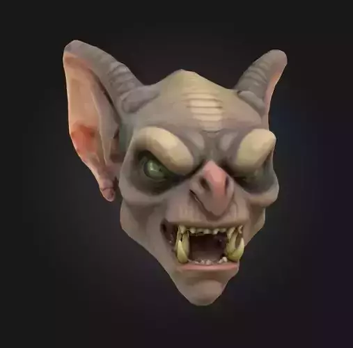 goblin head fantasy creature character