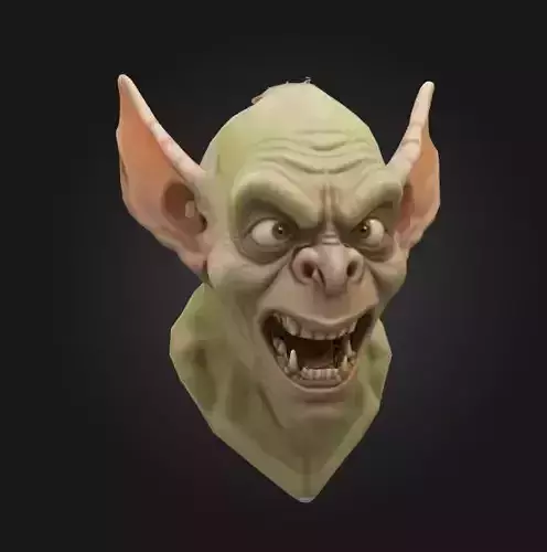 goblin head fantasy creature character