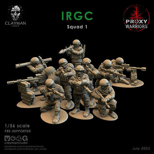 IRGC Squad 1  1 56 scale 3D print model