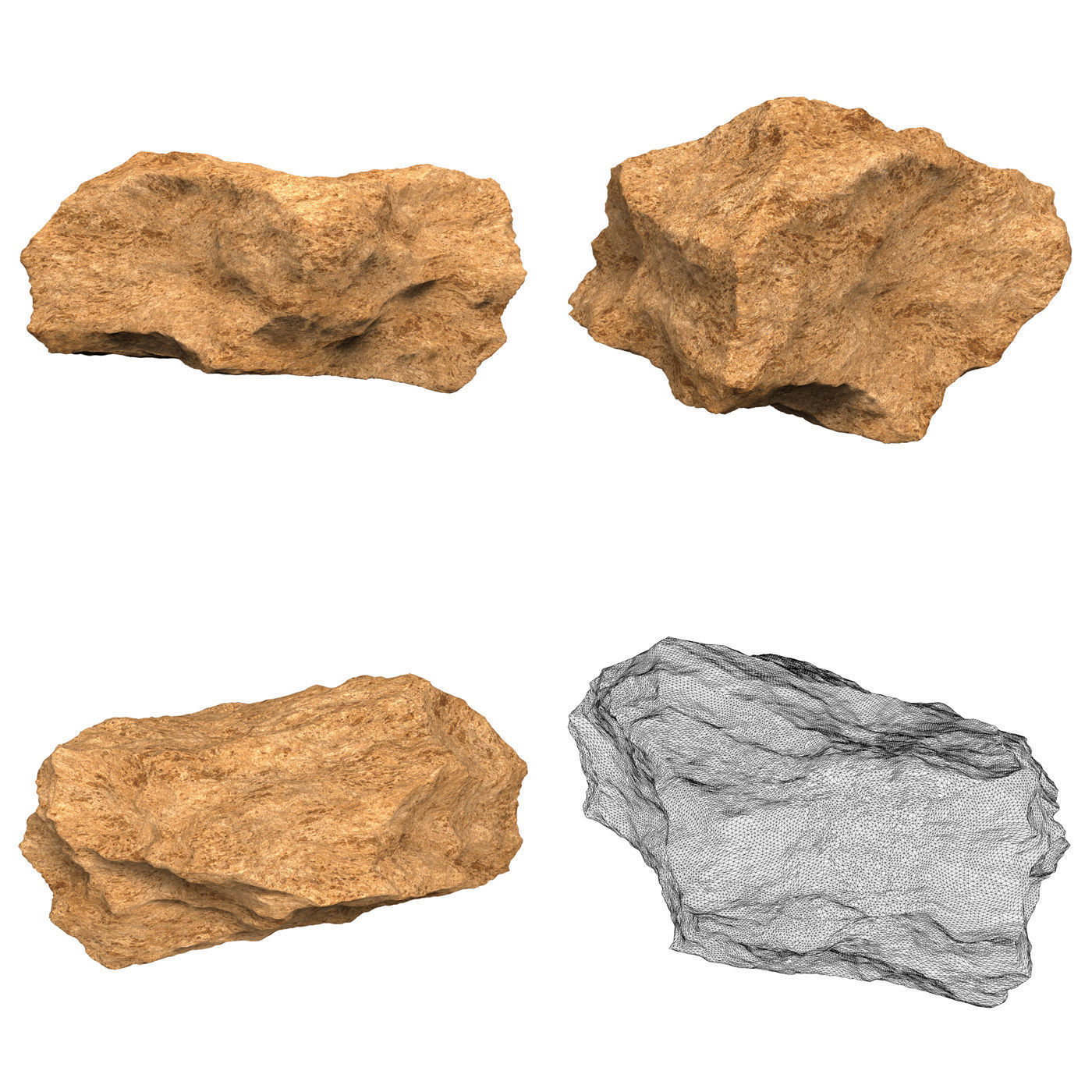 Desert Rock Collection 3D model_9