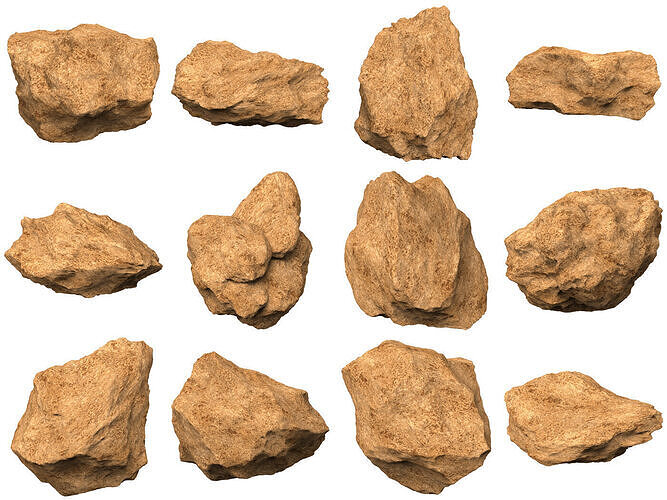 Desert Rock Collection 3D model
