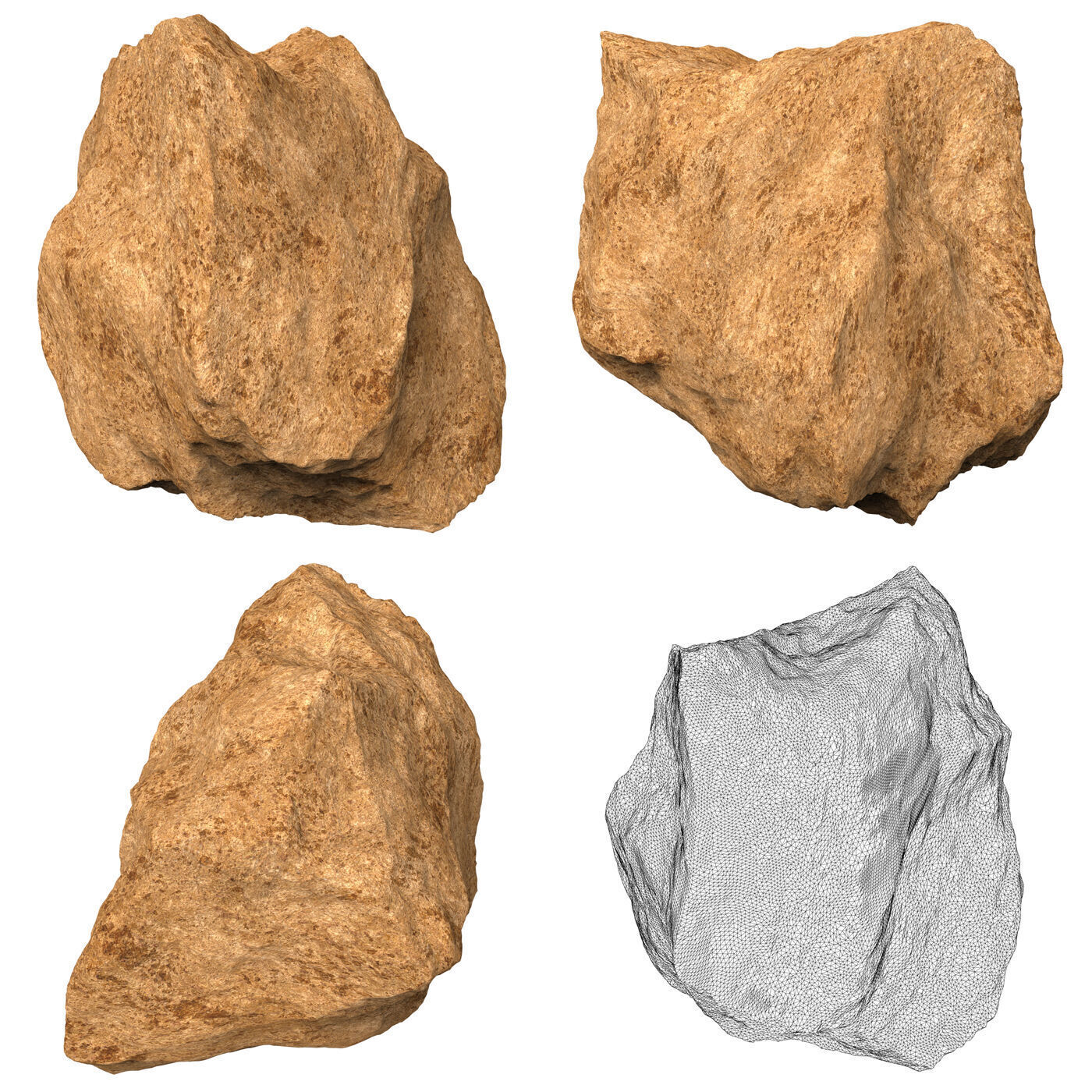 Desert Rock Collection 3D model_6