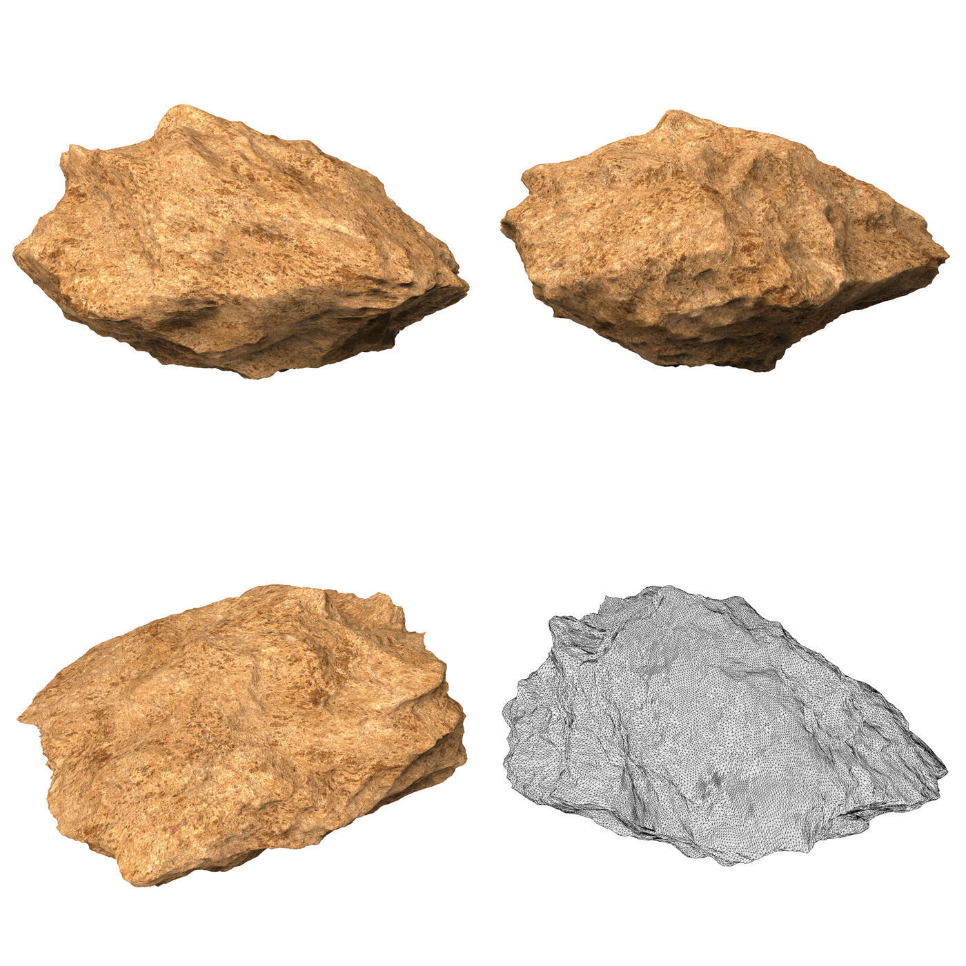 Desert Rock Collection 3D model_8