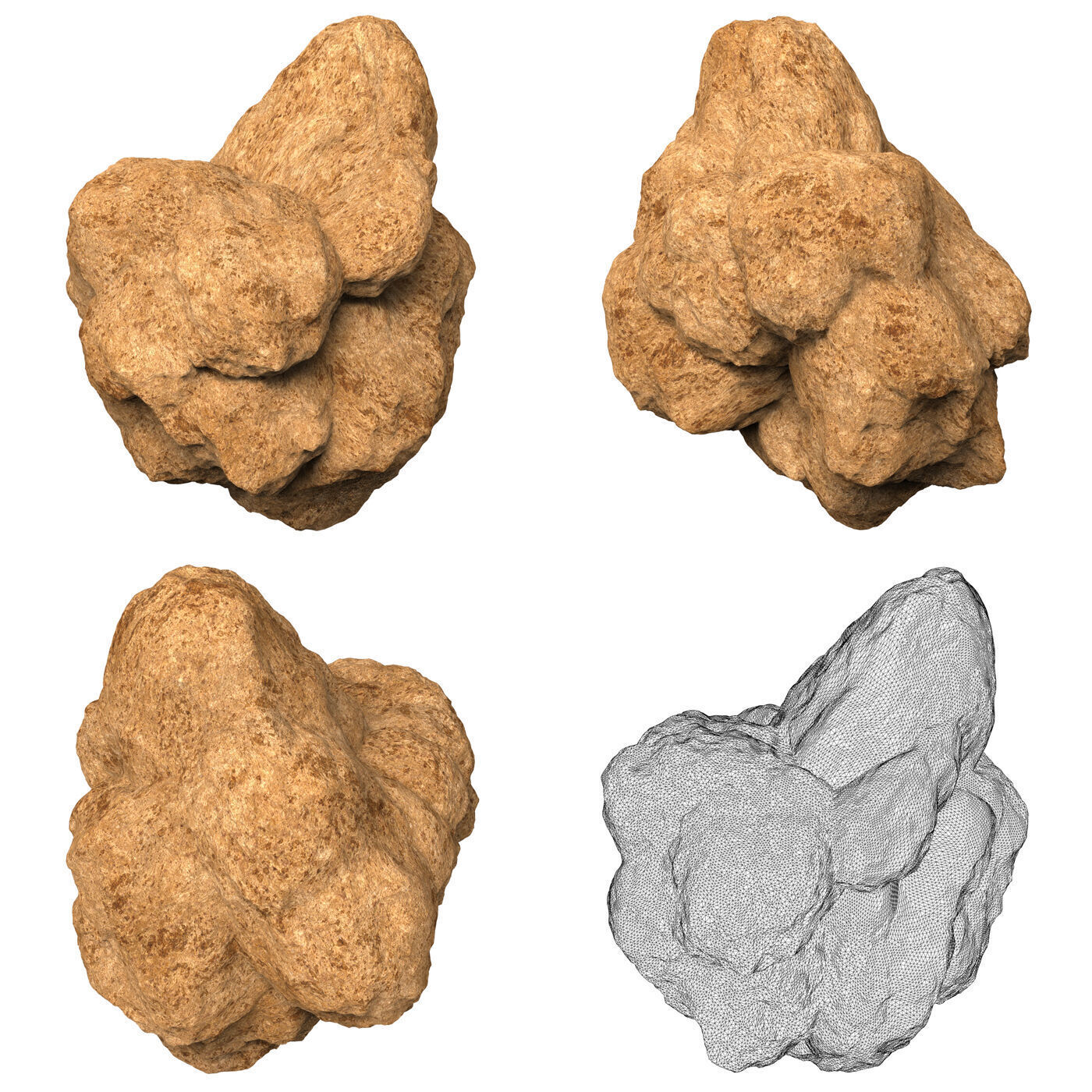 Desert Rock Collection 3D model_7