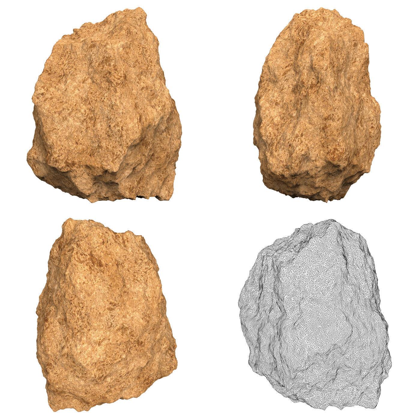 Desert Rock Collection 3D model_10