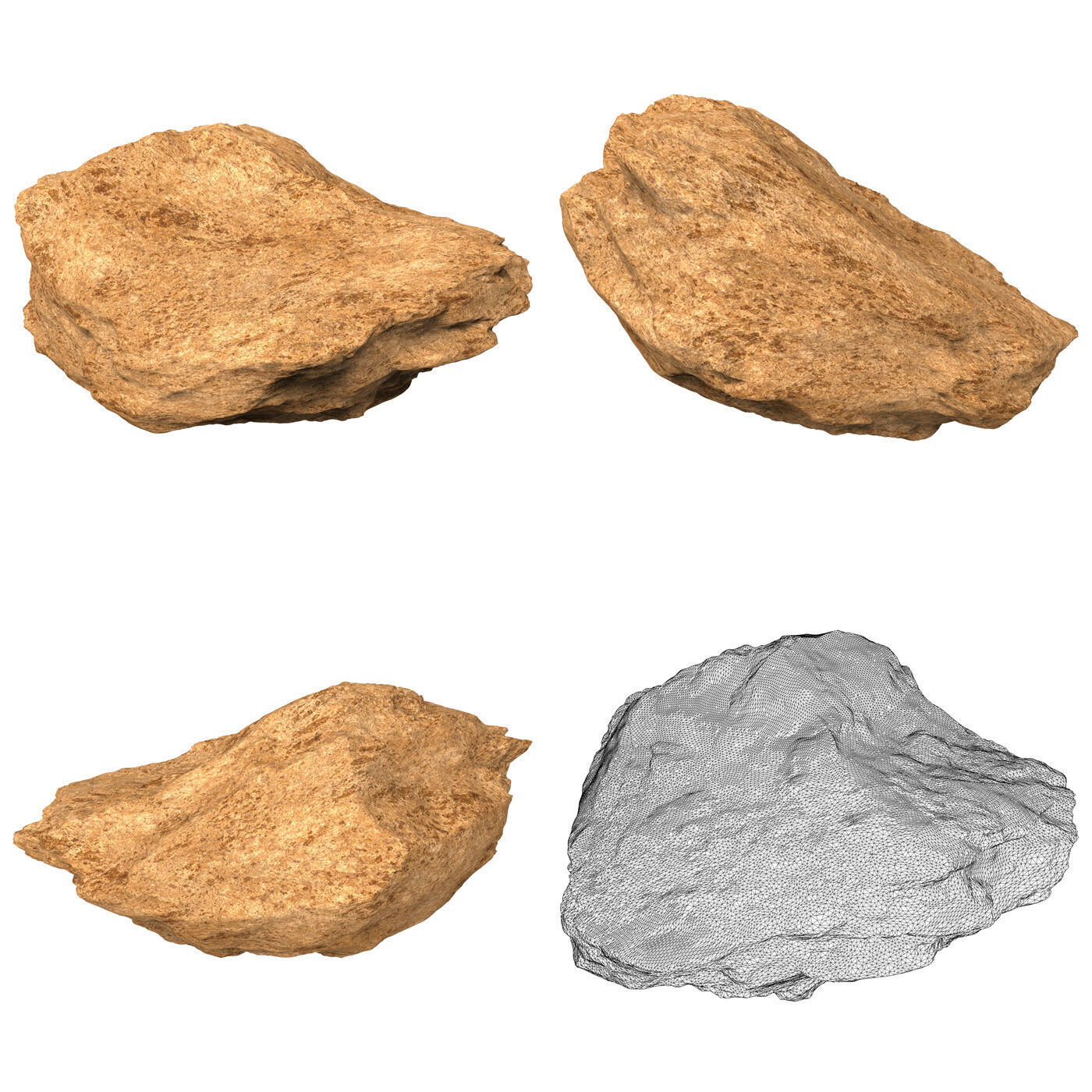 Desert Rock Collection 3D model_1