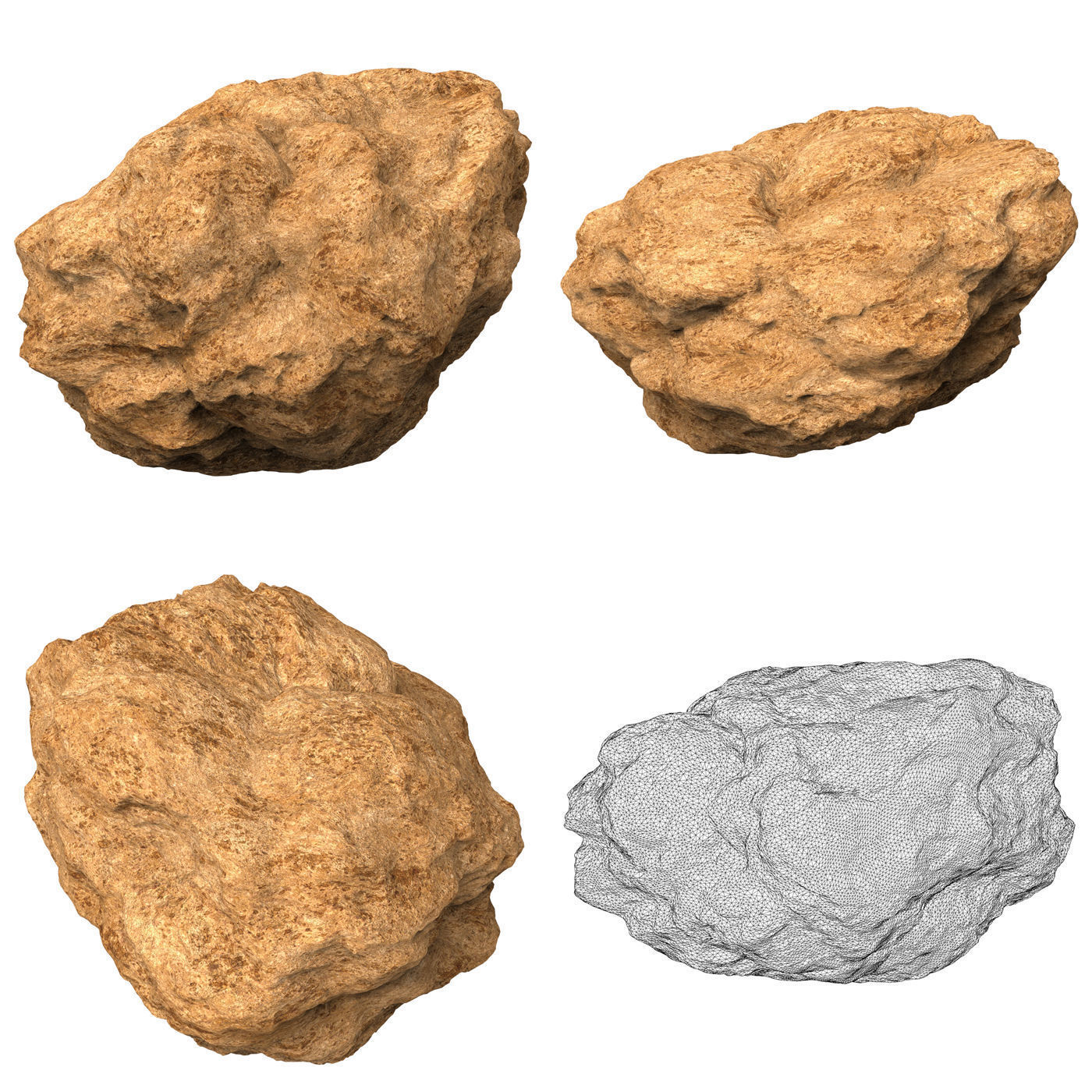 Desert Rock Collection 3D model_5