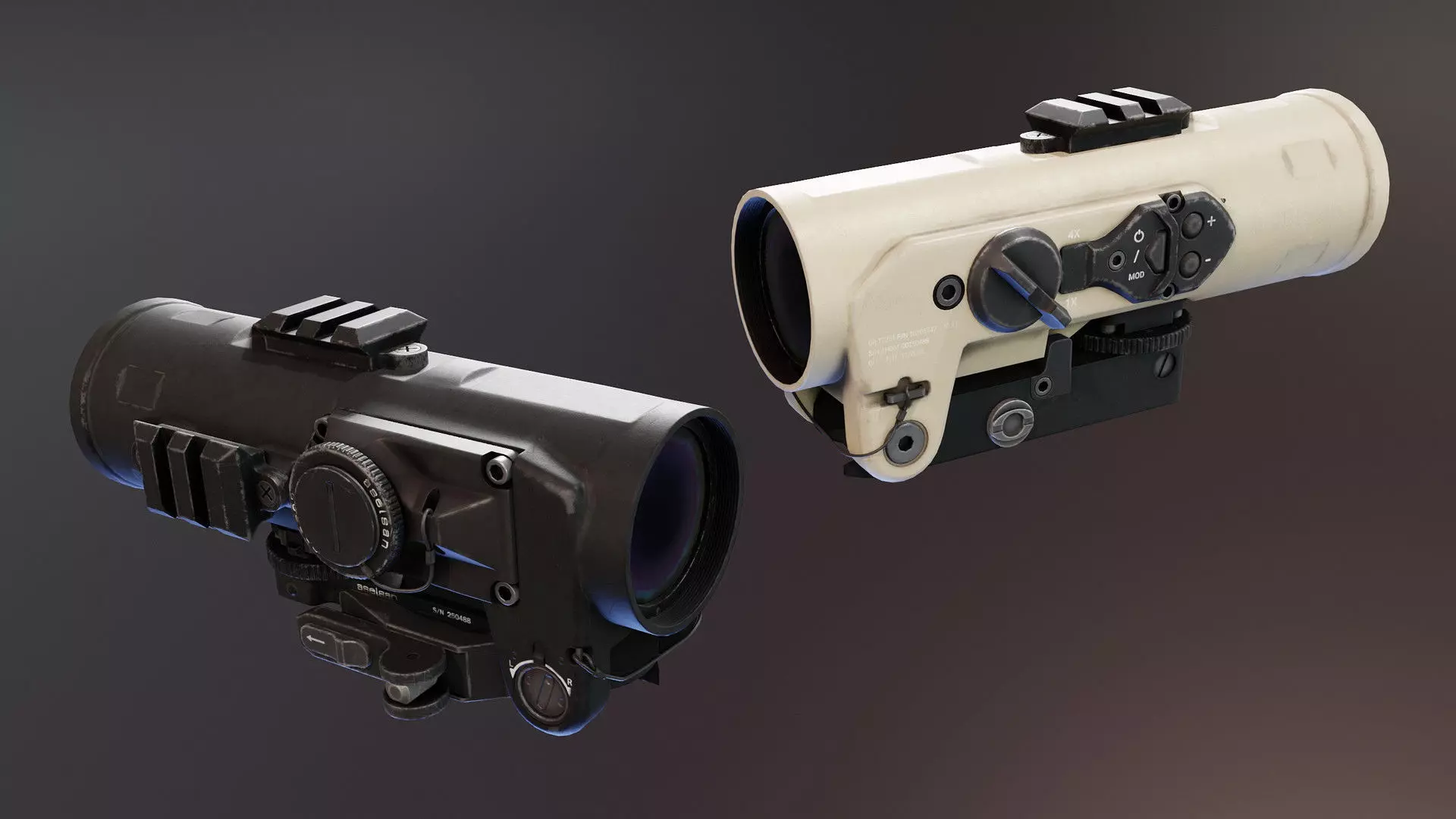 Aselsan A940 Sight Low-poly 3D model_0