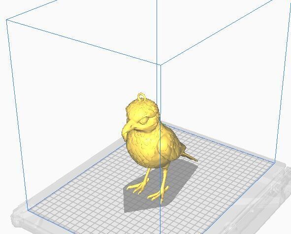 bird pendant 3D print model_10