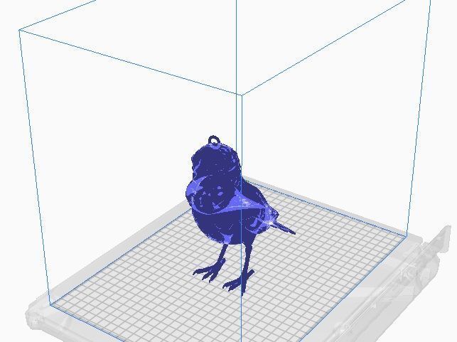 bird pendant 3D print model_9