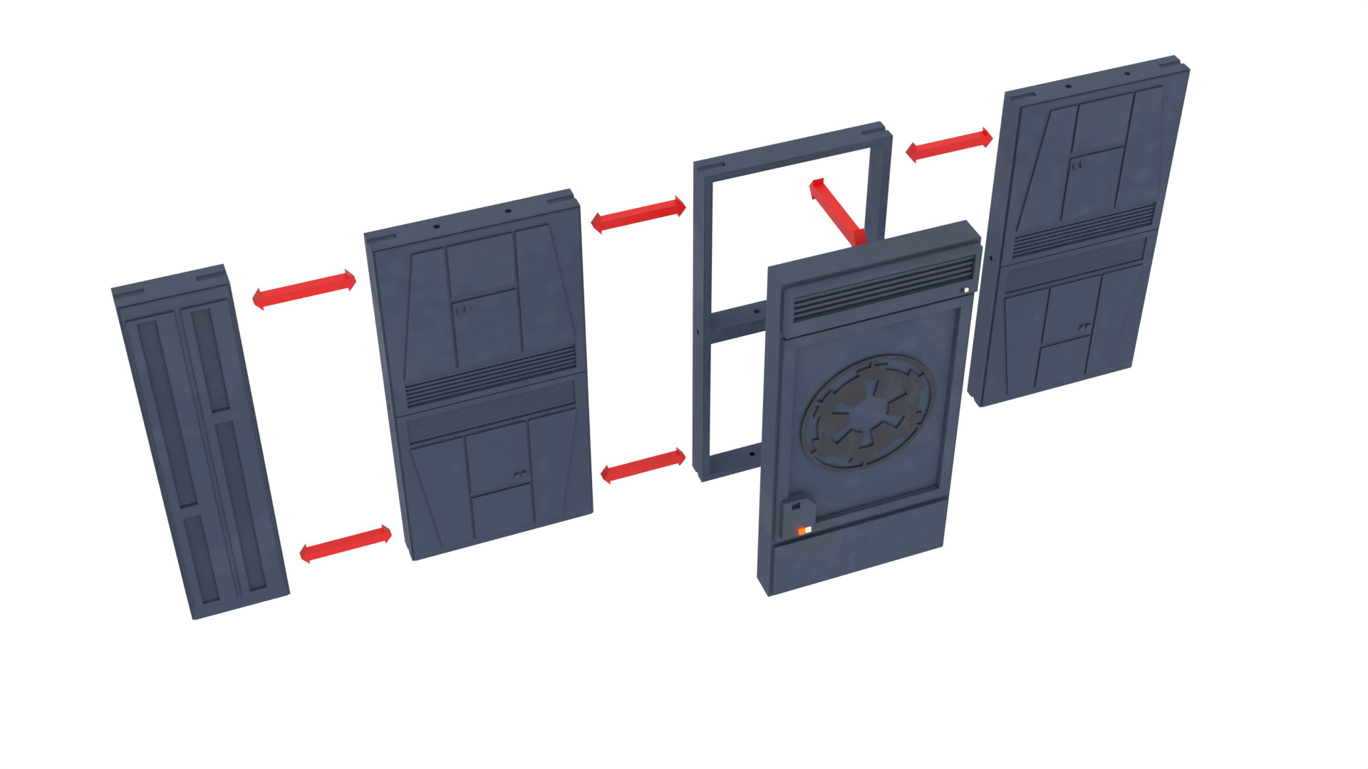 Set 2e - Trooper quarters 1-6 Scale Hottoys 3D print model_37